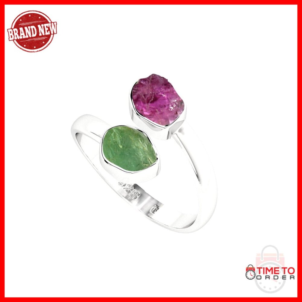 Sterling Silver Adjustable Stackable Twister Ring… - image 1